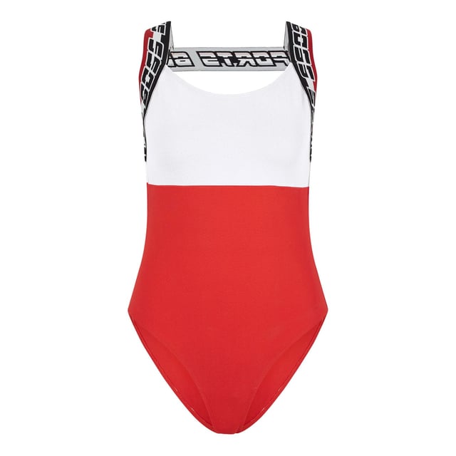 Women's Boss Ebari Bodysuit.- Colourblock bodysuit.- BOSS logo shoulder bands.- Sleeveless.- Slim fit. Material: 89% Polyester, 11% Elastane. Ref: 50487530622.