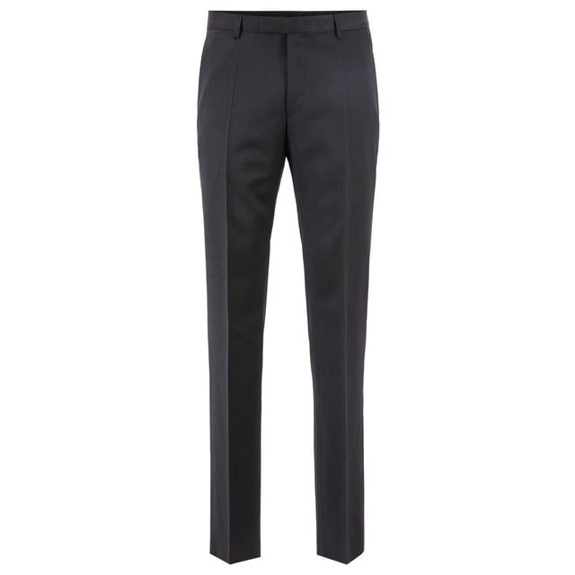Herenpantalon Boss Lenon. Formele broek met rechte pasvorm van BOSS Menswear. Deze getailleerde broek is gemaakt van scheerwol met een serge weving en past moeiteloos bij een groot aantal professionele looks. Voeg een contrasterend BOSS jasje toe voor een frisse kijk op suiting.- Regular fit.- Regular rise.- Haak- en ritssluiting.- Rechte pijp.- Platte voorkant.- Franse zakken.- Achter paspelzakken.- Gedeeltelijk gevoerd. Materiaal: 100% scheerwol. Ref: 50318825021.