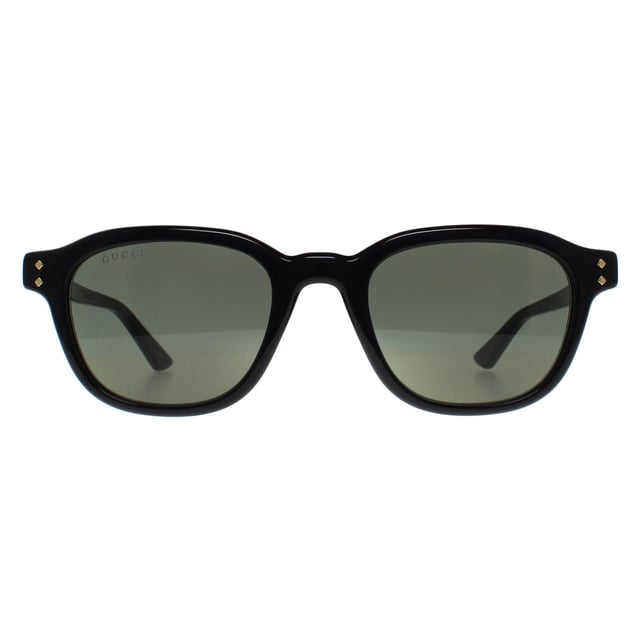 Gucci Square Mens Shiny Black Grey GG1892S  Sunglasses showcases a sleek, elegant frame with bold detailing, perfect for adding a touch of sophistication and modern luxury to any outfit.