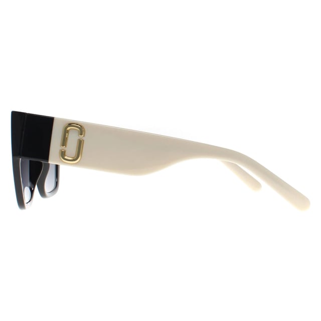 Marc Jacobs Square Womens Black White Dark Grey Gradient MARC 646/S  Sunglasses features a refined, minimalistic frame, delivering a polished, luxury look that pairs effortlessly with both casual and formal attire.