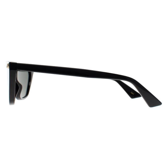 Gucci Cat Eye Womens Shiny Black Grey GG1815S  Sunglasses features a refined, stylish frame with sleek lines, offering both comfort and a luxurious look that suits a wide variety of personal styles.