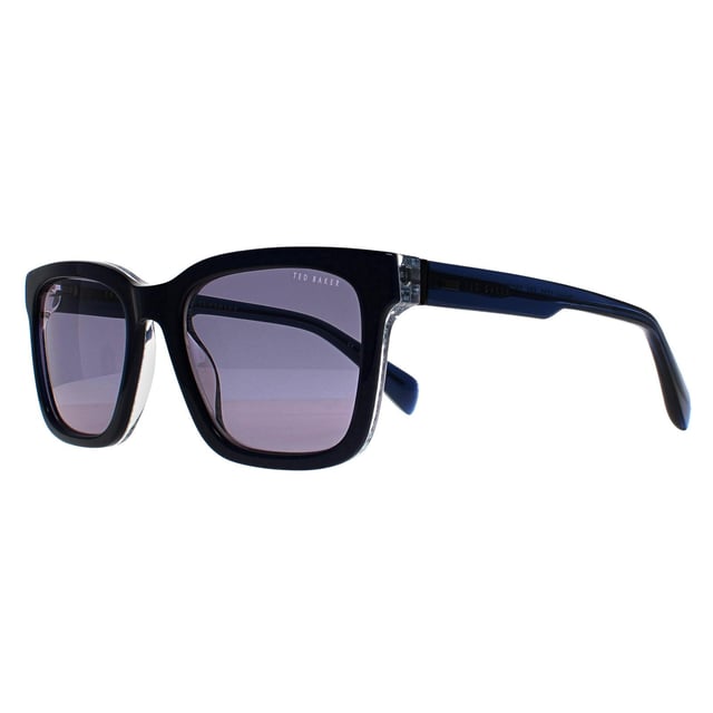 Ted Baker Rectangle Mens Black on Clear Green TB1722 Garret  Sunglasses feature a minimalist, rectangular frame with clean lines. Offering both comfort and excellent UV protection, they are perfect for individuals seeking both style and function.