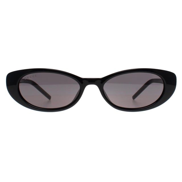 Gucci Cat Eye Womens Black Grey GG1680S  Sunglasses are a luxurious blend of timeless elegance and contemporary style. Featuring a sleek, cat eye frame with bold lines, these sunglasses offer a sophisticated yet fashion-forward look. The high-quality lenses provide superb UV protection, shielding your eyes from harmful sun exposure while maintaining clear, crisp vision. Detailed with the iconic Gucci logo on the temples, the GG1680S sunglasses make a statement of high-end luxury and refinement. Whether you're lounging in the sun or out for a stylish outing, these sunglasses elevate any outfit with their distinctive, high-fashion appeal.