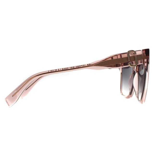 Marc Jacobs Square Womens Transparent Nude Dark Grey Gradient MARC 764/S  Sunglasses features sharp, square frames with modern detailing, making it ideal for those who love to make a statement with their accessories.