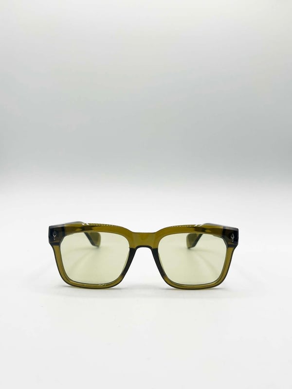 Frame Colour: Green. Lens Colour: Grey. Material: AC Lens PC Frame. One Size. SKU: SG2502317. UV 400 PROTECTION. LENS FILTER CATEGORY 2