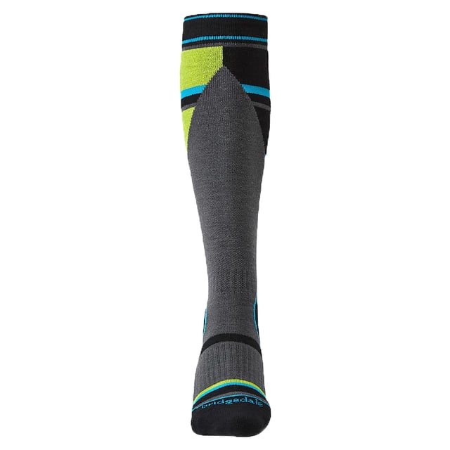 Bridgedale Ski Mountain Junior Racer Over Calf Merino Performance Socks: Erleben Sie außergewöhnlichen Komfort und stilvolle Eleganz mit den Bridgedale Ski Mountain Junior Racer Over Calf Merino Performance Socks in schickem Grau/Grün. Diese Socken sind sorgfältig für die zarten, wachsenden Füße von Kindern entworfen und fügen sich mühelos in die Winterbekleidung ein, was sie zu einer cleveren Ergänzung der Kollektion Ihres Kindes macht. Genießen Sie den ultimativen Komfort, den diese Socken bieten – ein Genuss für jeden jungen Abenteurer. Unsere Socken sind gekonnt gefertigt, um die Wintergarderobe Ihres Kleinen zu beleben und aufzuhellen. Die Bridgedale Ski Mountain Junior Racer Socken bieten eine Vielzahl von Vorzügen. Ihr einzigartiges Design und die Farben verleihen Ihrem Look einen Hauch zeitloser Eleganz, während der gemütliche Stoff dauerhaften Komfort garantiert. Darüber hinaus sorgt unser schweißabsorbierendes Merinowollgemisch für beste Fußhygiene und lässt die Füße Ihres Kindes frisch und geruchsneutral bleiben. Genießen Sie die perfekte Verbindung von Komfort und Stil mit unseren Bridgedale Ski Mountain Junior Racer Over Calf Merino Performance Socks – Ihre erste Wahl für hochwertige Kindersocken. Wesentliche Produktdetails: - Hell und stilvoll - Hochwertige Materialien - Lebenslange Haltbarkeit - Ideal für alle Jahreszeiten - Perfekt für Wintersportaktivitäten - Passend für vielseitige Größen