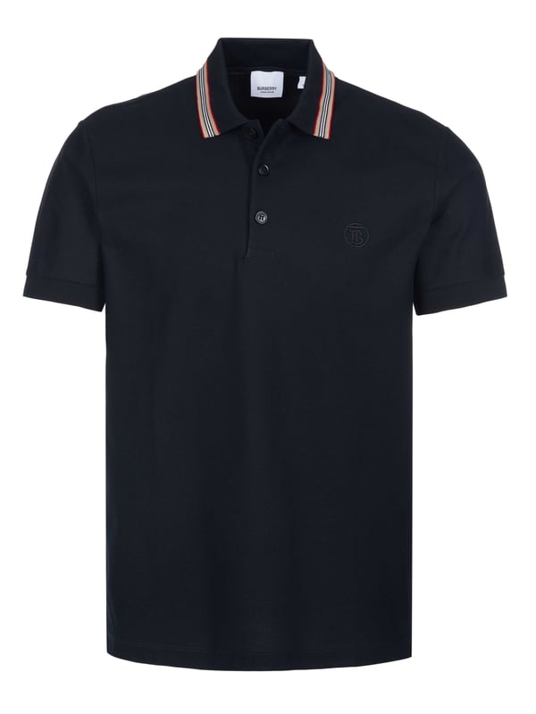 100% algodón; Camisa polo Burberry Pierson Replen;  Modelo: 8084017 1002;  Mano de obra de alta calidad;  100% algodón orgánico;  Cuello polo clásico;  Tapeta con 3 botones;  manga corta;  Detalles del logotipo de Burberry