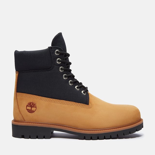 6-Inch Waterproof Boot gemaakt van een waterdicht premium leer en canvas bovenwerk, deze laars is voorzien van een TimberDry™ waterdicht membraan om je voeten droog te houden in alle weersomstandigheden. De gewatteerde kraag zorgt voor comfort, terwijl het anti-vermoeidheid verwijderbare voetbed de hele dag ondersteuning biedt. De duurzame rubberen profielzool biedt uitstekende grip op verschillende oppervlakken.