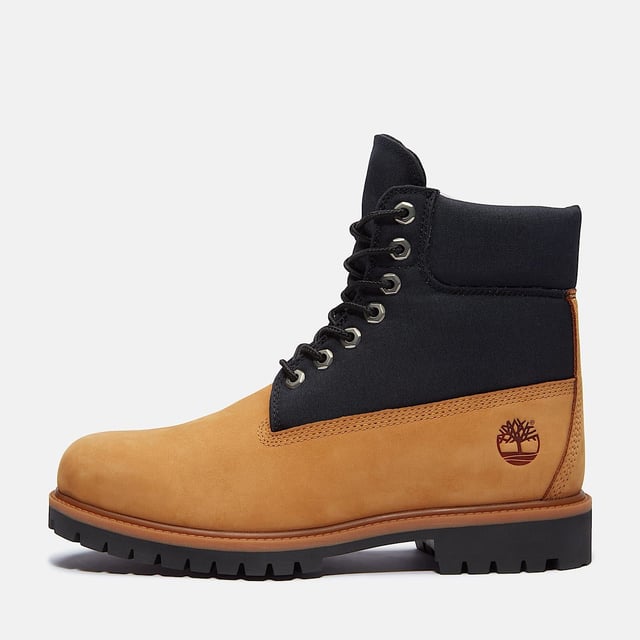 6-Inch Waterproof Boot gemaakt van een waterdicht premium leer en canvas bovenwerk, deze laars is voorzien van een TimberDry™ waterdicht membraan om je voeten droog te houden in alle weersomstandigheden. De gewatteerde kraag zorgt voor comfort, terwijl het anti-vermoeidheid verwijderbare voetbed de hele dag ondersteuning biedt. De duurzame rubberen profielzool biedt uitstekende grip op verschillende oppervlakken.