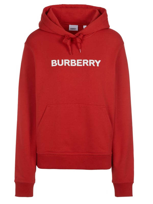 100% algodón; Sudadera con capucha Burberry Poulter;  Modelo: 8065022 1003;  Mano de obra de alta calidad;  100% algodón orgánico;  Capucha con cordón;  manga larga;  Un bolsillo en la parte delantera;  Estampado en relieve en el pecho