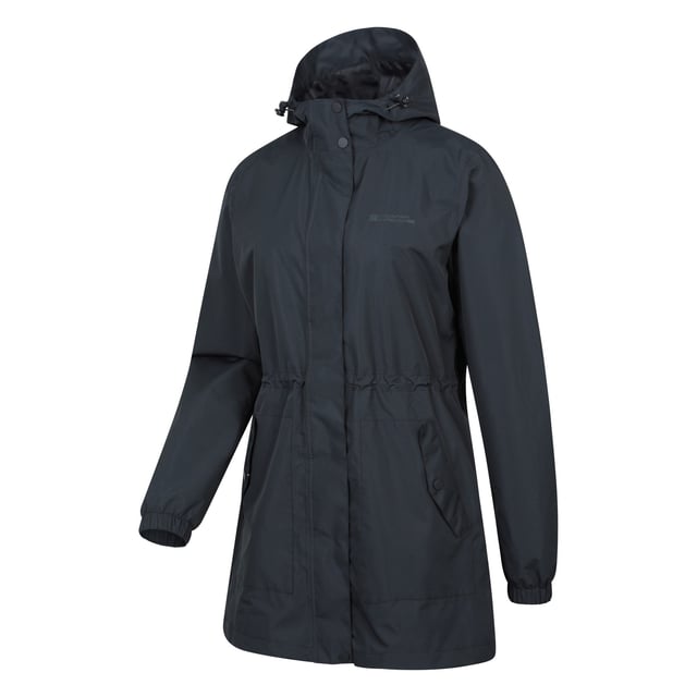 100% Polyester. Design: Logo, Plain. Fabric Technology: Breathable, Durable Water Repellent Finish, PFC Free, Ripstop, Taped Seam, Waterproof. Cuff: Elasticated. Neckline: Hooded. Sleeve-Type: Long-Sleeved. Hood Features: Drawcord. Pockets: 2 Front Pockets. Fastening: Clasp, Full Zip. Waterproof Rating: 5000mm. 6 UK: 32 in. 8 UK: 33 in. 10 UK: 34.5 in. 12 UK: 36.5 in. 14 UK: 38.5 in. 20 UK: 46 in. 22 UK: 49 in. 18 UK: 43 in. 16 UK: 41 in.