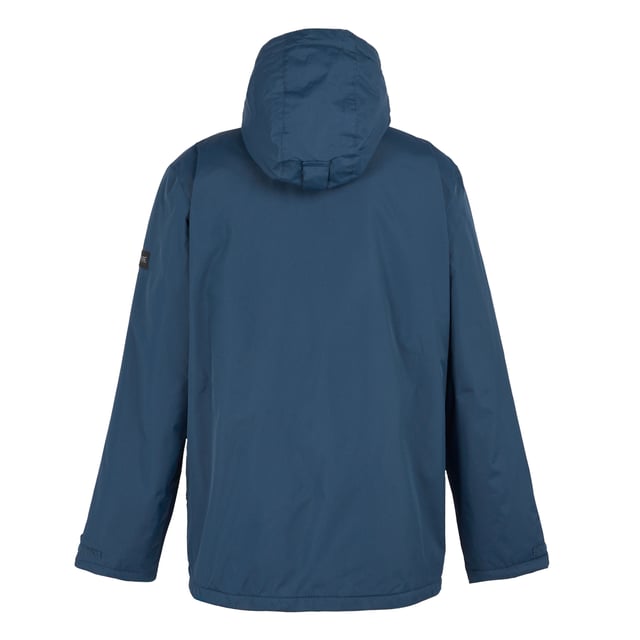 100% Polyester. Fabric: Hydrafort. Lining: Sherpa Fleece, Taffeta. Design: Logo, Sleeve Patches. Fabric Technology: DWR Finish, Insulating, Quick Dry, Thermo-Guard, Weather Resistant, Windproof. Neckline: Hooded. Sleeve-Type: Long-Sleeved. Cuff: Stud. Taped Seams. Hood Features: Grown On Hood, Toggle Adjuster. Pockets: 2 Lower Pockets, Handwarmer, Inner, Zip, Flap Closure. Fastening: Full Zip, Stud. Hem: Adjustable. Sustainability: Made from Recycled Materials. S: 38 in. M: 40 in. L: 42 in. XL: 44 in. XXL: 48 in. 3XL: 51 in. 4XL: 54 in. 5XL: 57 in.