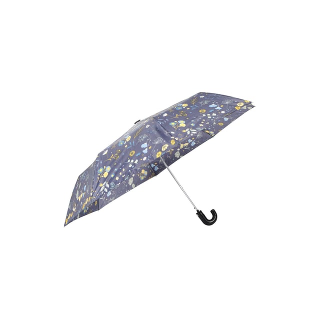 100% Polyester. Width: 8cm. Design: Floral. Fabric Technology: Durable, Lightweight. Curved Handle. Canopy Size: 111cm. Length: 33cm. Contents: 1 Packaway Bag. Easy-Care.