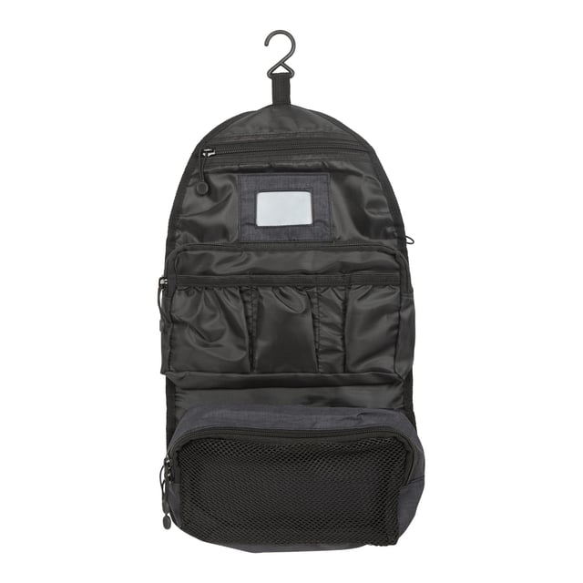 100% Polyester. Fabric: Ripstop. Width: 25.5cm. Length: 17cm. Fastening: Buckle. Detachable Inner Bag, Hanging Hook, Mirror. Design: Slimline. Compartments: 1 Main Compartment, Zipped. Pockets: Multi Pocket.