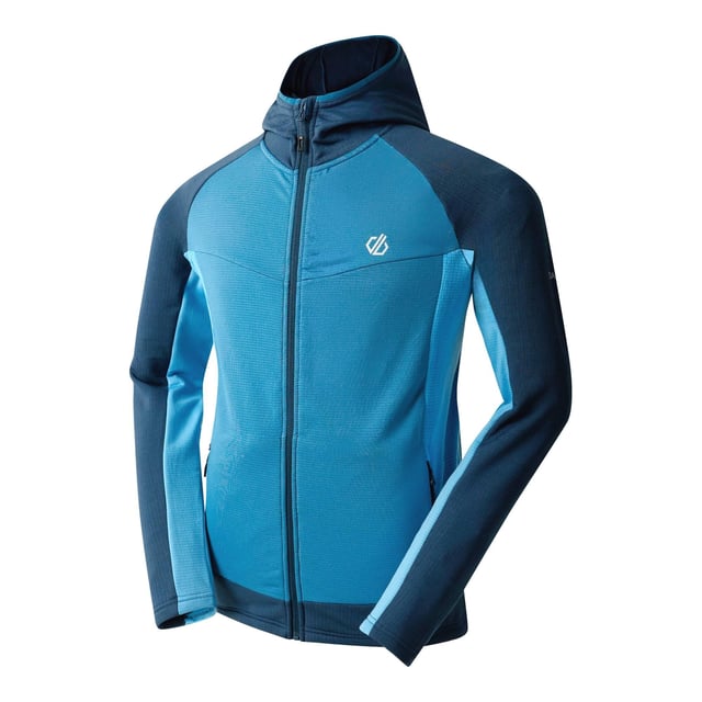 92% Recycled Polyester, 8% Elastane. Fabric: Core Stretch, Textured. Design: Contrast Sleeves, Logo. Pockets: 2 Side Pockets, Zip. Neckline: Hooded. Sleeve-Type: Long-Sleeved, Raglan. Fabric Technology: Antibacterial, Chemical Free, Ilus Stretch, Odour Control. Sun Rating: UPF 50+. Fit: Snug Fit. 240gsm. Hood Features: Grown On Hood, Stretch Binding. S: 38 in. M: 40 in. L: 42 in. XL: 44 in. XXL: 47 in. 3XL: 50 in.