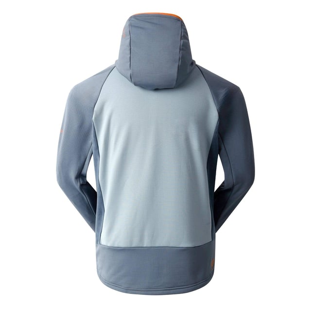 92% Recycled Polyester, 8% Elastane. Fabric: Core Stretch, Textured. Design: Contrast Sleeves, Logo. Pockets: 2 Side Pockets, Zip. Neckline: Hooded. Sleeve-Type: Long-Sleeved, Raglan. Fabric Technology: Antibacterial, Chemical Free, Ilus Stretch, Odour Control. Sun Rating: UPF 50+. Fit: Snug Fit. 240gsm. Hood Features: Grown On Hood, Stretch Binding. S: 38 in. M: 40 in. L: 42 in. XL: 44 in. XXL: 47 in. 3XL: 50 in.