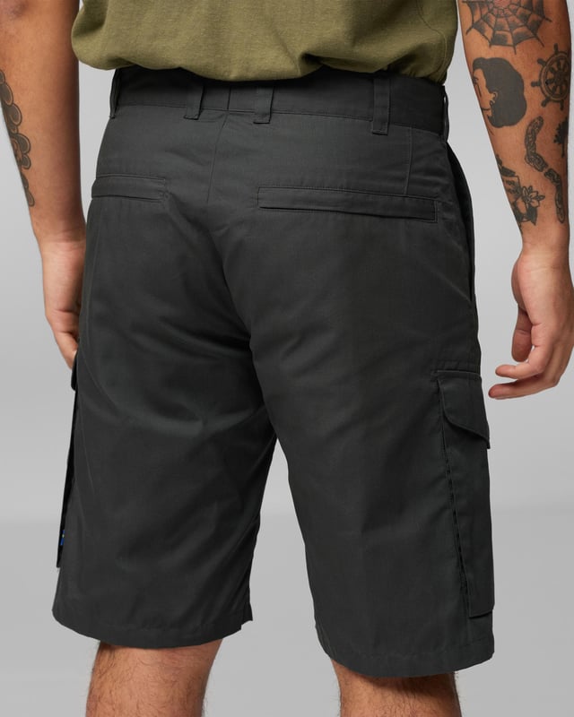 Men’s Ruaha Shorts M
Lightweight, sturdy travel shorts in G-1000 Lite. Practical for travel adventures and long trips when you need durable garments that can withstand harder wear. Roomy leg pockets with flaps, ergonomically placed on the side of the leg and with diagonal openings for better access. Two hand pockets and zippered back pockets that are hidden under a flap.

Travel shorts in hard-wearing G-1000® Lite.
Two hand pockets, two leg pockets, two welt pockets with hidden zippers and an inside safety pocket.
Inseam length 28 cm in size 48.
Adaptable with Greenland Wax, Durable, Quick-drying, Ventilation, Water resistant
Contains non-textile elements of animal origin.

Additional care instructions

40°C normal process
do not dry clean
do not tumble dry
do not bleach
iron 1 dot - Max 110°C
wash with similar colors, do not use fabric softener

Composition material

G-1000® Lite: 65% polyester (recycled), 35% cotton (organic)

Regular Fit
F81188