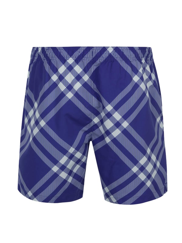 100% polyester; Burberry TRI-BAR zwemshort;  Model: 8079900 1001;  Hoogwaardige afwerking;  Elastische tailleband met trekkoord;  Geïntegreerde slips;  Twee zijzakken
