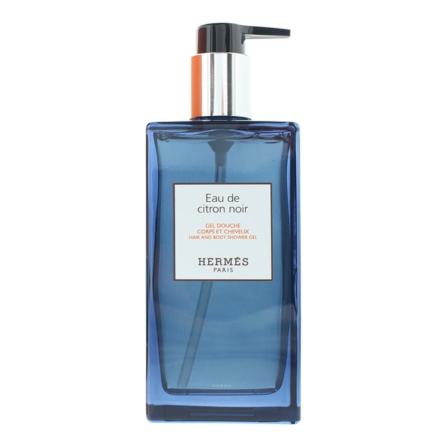Hermes Eau De Citron Noir Hair And Body Shower Gel 200ml Hermès Eau De Citron Noir Hair and Body Shower Gel (200ml) combines refreshing citrus notes with smoky and woody undertones for a unique, invigorating shower experience. The zesty lemon and lime provide an uplifting freshness, while the distinctive citron adds a smoky depth to the fragrance. Guaiac wood gives a rich, earthy base, and the subtle hint of black tea adds sophistication and warmth. This luxurious shower gel gently cleanses both hair and body, leaving the skin feeling refreshed and subtly scented with a fresh, aromatic fragrance.