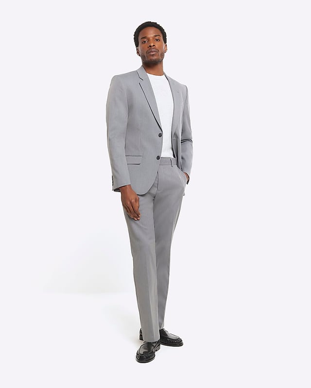 Skinny fit, Hook and zip fastening, Front slip pockets, Back welted pockets, Belt loops, Part of 3 piece suit, Our model wears a UK 32R and is 185.5cm/6'1'' tall