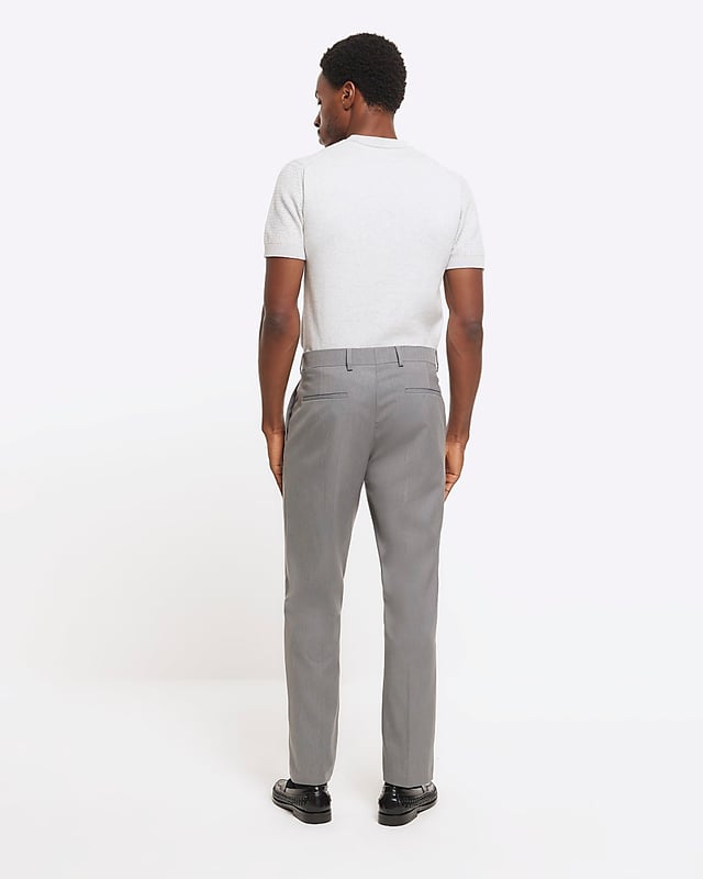 Skinny fit, Hook and zip fastening, Front slip pockets, Back welted pockets, Belt loops, Part of 3 piece suit, Our model wears a UK 32R and is 185.5cm/6'1'' tall