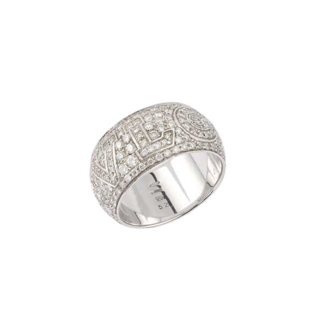Monologo Ring in 18K White Gold