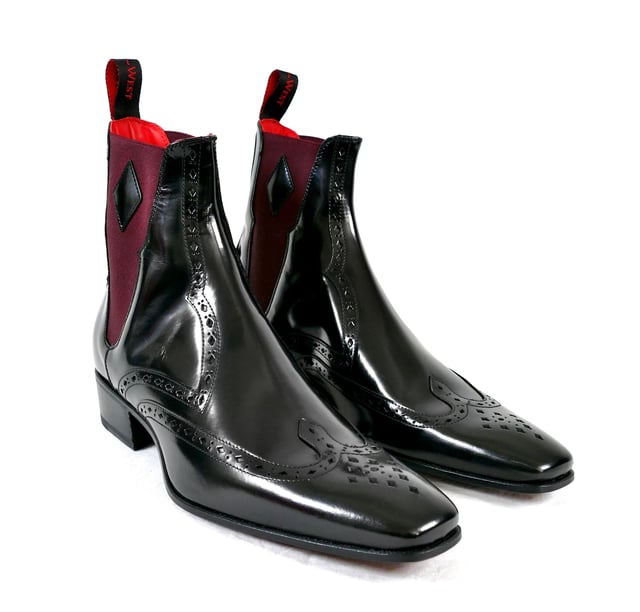 Anderson 'GLAM' Black polish Chelsea Boot