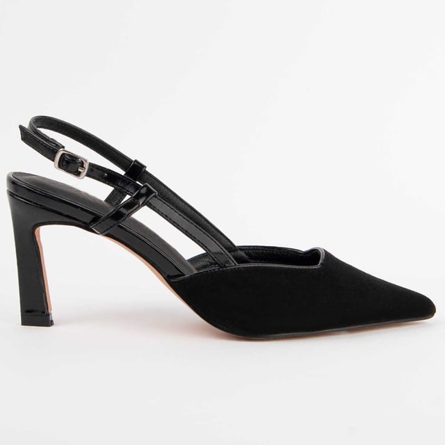 Zapato de tacón para mujer. Plantilla de piel 100% natural. Calce cómodo. Fabricado por otras marcas para nuestra marca. Medidas aproximadas: 6 cm de tacón.