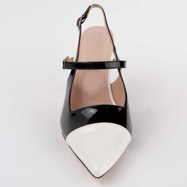 Heeled shoes for women. 100% natural leather insole. Comfortable fit. Manufactured by other brands for our brand. Approximate measurements: 8 cm heel