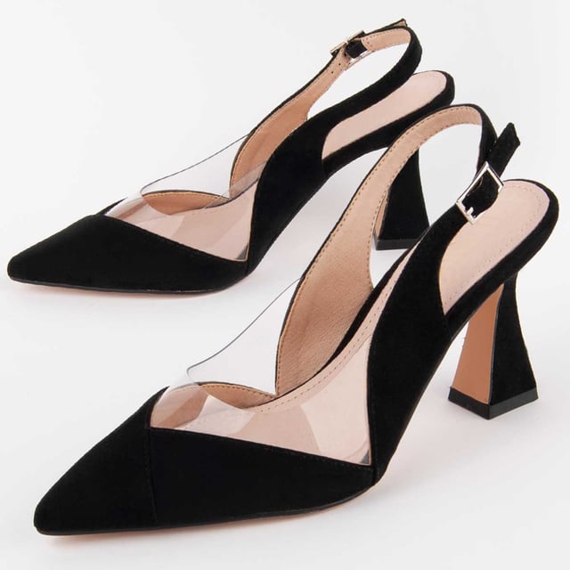 Hakken schoenen voor dames. 100% natuurlijke leren inlegzool. Comfortabele pasvorm. Gemaakt door andere merken voor ons merk. Ongeveer 8 cm hak