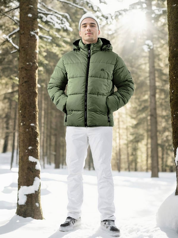 Arctic Seven Chaqueta de Invierno para Hombre – Chaqueta Acolchada Resistente al Viento y al Agua con Capucha Desmontable
Esta chaqueta de invierno Arctic Seven combina perfectamente estilo y funcionalidad. Es ligera pero cálida, con un cuello alto y una capucha desmontable, ideal para protegerse del viento y el frío.

✔ Resistente al viento y al agua
✔ Capucha desmontable con cordón elástico
✔ Cuello alto & puños acanalados
✔ Bolsillos laterales e interiores con forro polar
✔ Cremallera robusta con tirador grande

Material:
Tejido exterior: 100% Poliéster
Forro interior: 100% Poliéster
Relleno & acolchado: 100% Poliéster