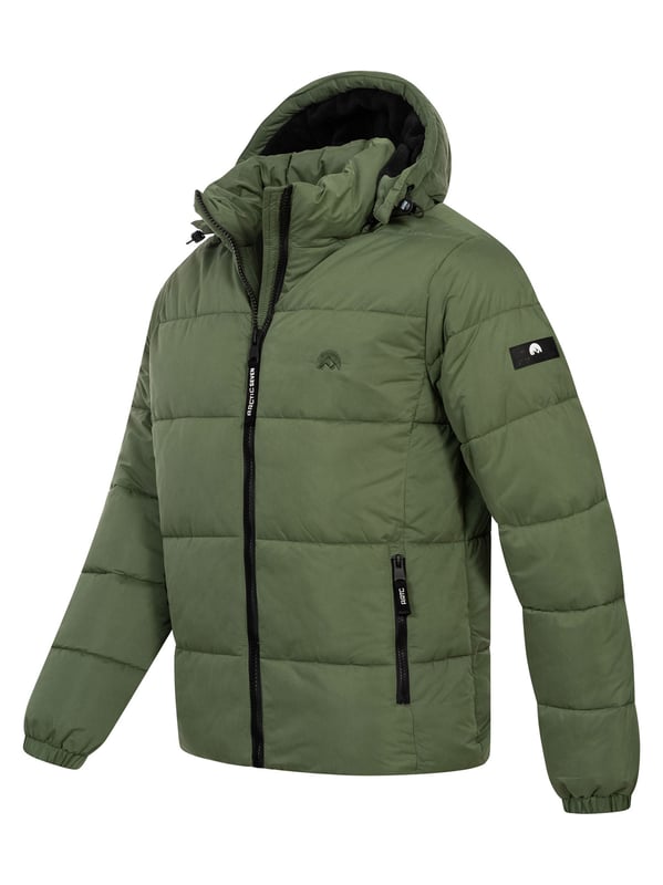 Arctic Seven Chaqueta de Invierno para Hombre – Chaqueta Acolchada Resistente al Viento y al Agua con Capucha Desmontable
Esta chaqueta de invierno Arctic Seven combina perfectamente estilo y funcionalidad. Es ligera pero cálida, con un cuello alto y una capucha desmontable, ideal para protegerse del viento y el frío.

✔ Resistente al viento y al agua
✔ Capucha desmontable con cordón elástico
✔ Cuello alto & puños acanalados
✔ Bolsillos laterales e interiores con forro polar
✔ Cremallera robusta con tirador grande

Material:
Tejido exterior: 100% Poliéster
Forro interior: 100% Poliéster
Relleno & acolchado: 100% Poliéster