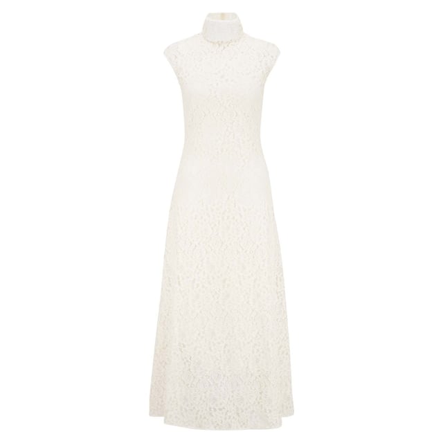 High Neck.Sleeveless.Midi Length.