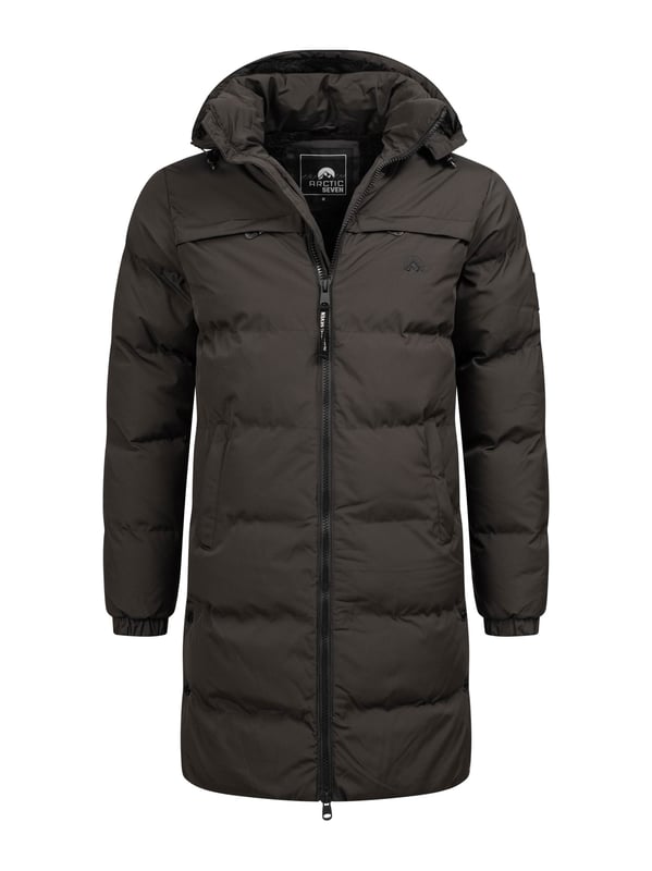 Arctic Seven Abrigo de Invierno para Hombre – Chaqueta Acolchada Resistente al Viento y al Agua con Capucha Desmontable
Este abrigo de invierno largo de Arctic Seven combina perfectamente estilo, comodidad y funcionalidad. La chaqueta llega hasta las rodillas, dependiendo de la altura del cuerpo, y ofrece una excelente protección contra el frío y el viento gracias a su alta calidad. Aberturas laterales con botones de presión brindan mayor libertad de movimiento.

Material resistente al viento y al agua
Capucha desmontable con forro de borreguillo suave
Cuello alto y acolchado
Bolsillos laterales e interiores con forro polar
Cierre de cremallera robusto de doble vía con tiradores grandes
Acolchado atractivo y marcado
Ajuste cómodo para la máxima comodidad

Material:
Tejido exterior: 100% Poliéster
Forro: 100% Poliéster
Relleno & acolchado: 100% Poliéster
Pelo sintético: 100% Poliéster