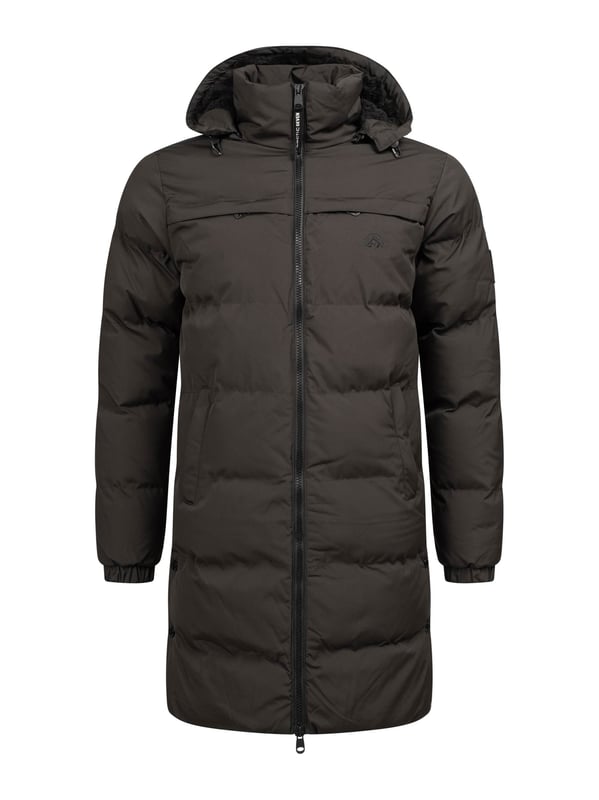 Arctic Seven Abrigo de Invierno para Hombre – Chaqueta Acolchada Resistente al Viento y al Agua con Capucha Desmontable
Este abrigo de invierno largo de Arctic Seven combina perfectamente estilo, comodidad y funcionalidad. La chaqueta llega hasta las rodillas, dependiendo de la altura del cuerpo, y ofrece una excelente protección contra el frío y el viento gracias a su alta calidad. Aberturas laterales con botones de presión brindan mayor libertad de movimiento.

Material resistente al viento y al agua
Capucha desmontable con forro de borreguillo suave
Cuello alto y acolchado
Bolsillos laterales e interiores con forro polar
Cierre de cremallera robusto de doble vía con tiradores grandes
Acolchado atractivo y marcado
Ajuste cómodo para la máxima comodidad

Material:
Tejido exterior: 100% Poliéster
Forro: 100% Poliéster
Relleno & acolchado: 100% Poliéster
Pelo sintético: 100% Poliéster