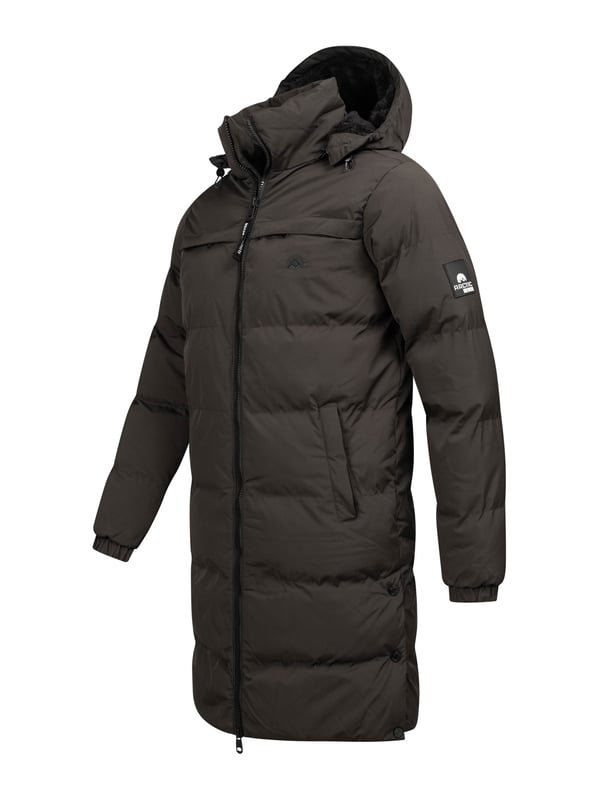 Arctic Seven Abrigo de Invierno para Hombre – Chaqueta Acolchada Resistente al Viento y al Agua con Capucha Desmontable
Este abrigo de invierno largo de Arctic Seven combina perfectamente estilo, comodidad y funcionalidad. La chaqueta llega hasta las rodillas, dependiendo de la altura del cuerpo, y ofrece una excelente protección contra el frío y el viento gracias a su alta calidad. Aberturas laterales con botones de presión brindan mayor libertad de movimiento.

Material resistente al viento y al agua
Capucha desmontable con forro de borreguillo suave
Cuello alto y acolchado
Bolsillos laterales e interiores con forro polar
Cierre de cremallera robusto de doble vía con tiradores grandes
Acolchado atractivo y marcado
Ajuste cómodo para la máxima comodidad

Material:
Tejido exterior: 100% Poliéster
Forro: 100% Poliéster
Relleno & acolchado: 100% Poliéster
Pelo sintético: 100% Poliéster