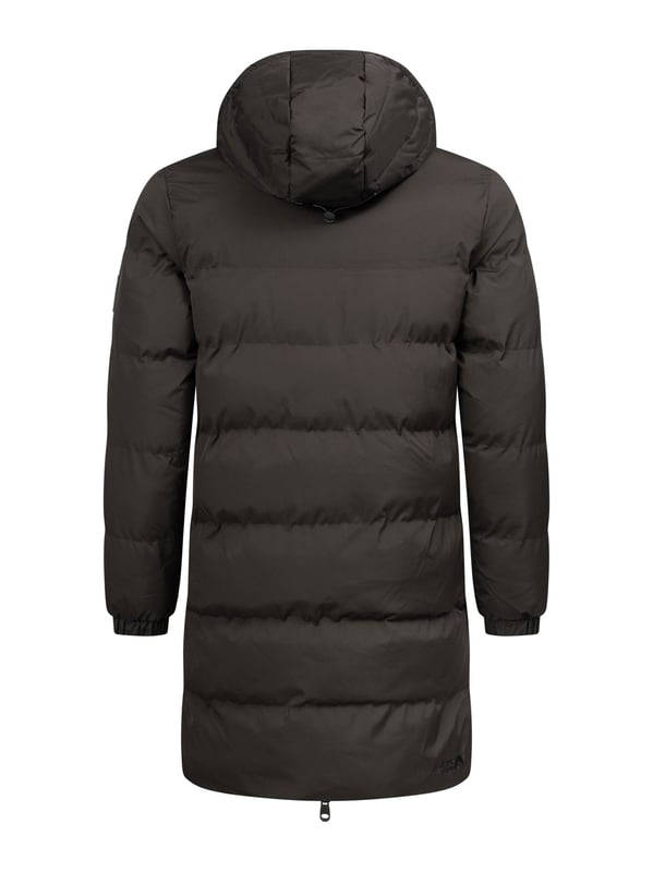 Arctic Seven Abrigo de Invierno para Hombre – Chaqueta Acolchada Resistente al Viento y al Agua con Capucha Desmontable
Este abrigo de invierno largo de Arctic Seven combina perfectamente estilo, comodidad y funcionalidad. La chaqueta llega hasta las rodillas, dependiendo de la altura del cuerpo, y ofrece una excelente protección contra el frío y el viento gracias a su alta calidad. Aberturas laterales con botones de presión brindan mayor libertad de movimiento.

Material resistente al viento y al agua
Capucha desmontable con forro de borreguillo suave
Cuello alto y acolchado
Bolsillos laterales e interiores con forro polar
Cierre de cremallera robusto de doble vía con tiradores grandes
Acolchado atractivo y marcado
Ajuste cómodo para la máxima comodidad

Material:
Tejido exterior: 100% Poliéster
Forro: 100% Poliéster
Relleno & acolchado: 100% Poliéster
Pelo sintético: 100% Poliéster