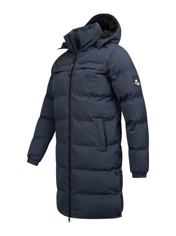 Arctic Seven Abrigo de Invierno para Hombre – Chaqueta Acolchada Resistente al Viento y al Agua con Capucha Desmontable
Este abrigo de invierno largo de Arctic Seven combina perfectamente estilo, comodidad y funcionalidad. La chaqueta llega hasta las rodillas, dependiendo de la altura del cuerpo, y ofrece una excelente protección contra el frío y el viento gracias a su alta calidad. Aberturas laterales con botones de presión brindan mayor libertad de movimiento.

Material resistente al viento y al agua
Capucha desmontable con forro de borreguillo suave
Cuello alto y acolchado
Bolsillos laterales e interiores con forro polar
Cierre de cremallera robusto de doble vía con tiradores grandes
Acolchado atractivo y marcado
Ajuste cómodo para la máxima comodidad

Material:
Tejido exterior: 100% Poliéster
Forro: 100% Poliéster
Relleno & acolchado: 100% Poliéster
Pelo sintético: 100% Poliéster