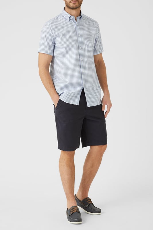 Premium Chino Short from Maine. An essential item in every man's wardrobe when the sun's out, chino shorts are the smart-casual answer to summer dressing. Made from a premium fabrication for a long-lasting soft feel.