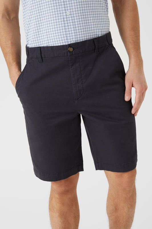 Premium Chino Short from Maine. An essential item in every man's wardrobe when the sun's out, chino shorts are the smart-casual answer to summer dressing. Made from a premium fabrication for a long-lasting soft feel.
