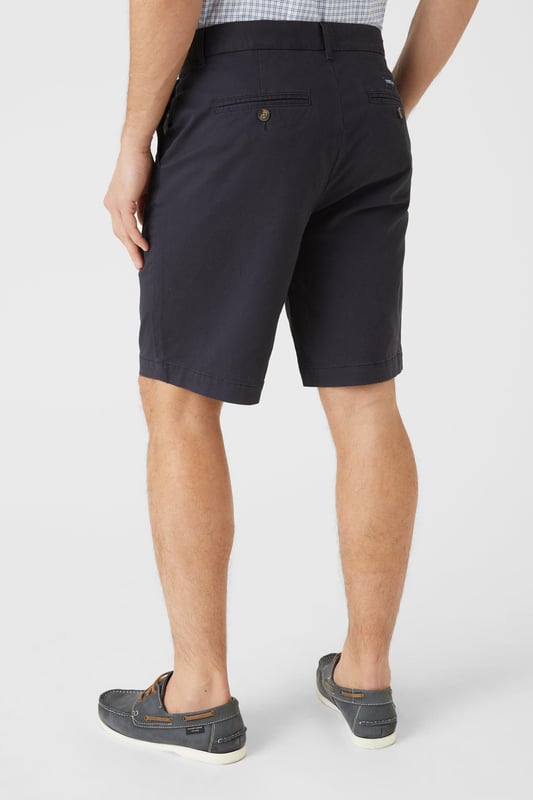 Premium Chino Short from Maine. An essential item in every man's wardrobe when the sun's out, chino shorts are the smart-casual answer to summer dressing. Made from a premium fabrication for a long-lasting soft feel.