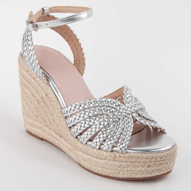 Espadrille wedge sandals for women. 100% natural leather insole. Comfortable fit. Manufactured by other brands for our brand. Approximate measurements: 8 cm wedge and 3 cm platform