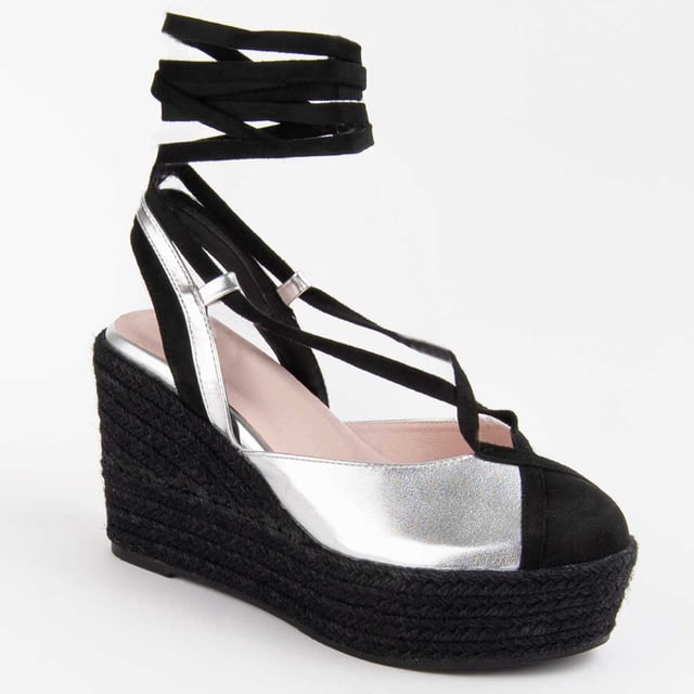 Wedge espadrille for women. 100% natural leather insole. Comfortable fit. Manufactured by other brands for our brand. Approximate measurements: 8 cm wedge and 3 cm platform