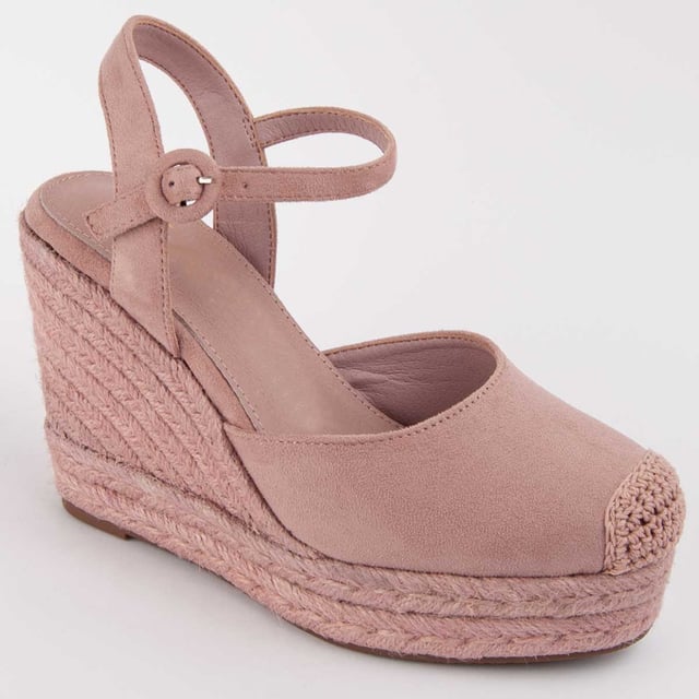 Wedge espadrille for women. 100% natural leather insole. Comfortable fit. Manufactured by other brands for our brand. Approximate measurements: 10 cm wedge and 3 cm platform.