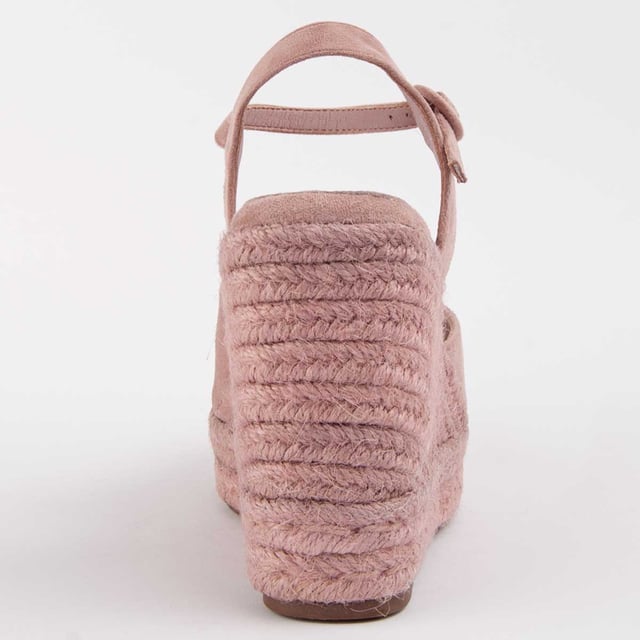 Wedge espadrille for women. 100% natural leather insole. Comfortable fit. Manufactured by other brands for our brand. Approximate measurements: 10 cm wedge and 3 cm platform.