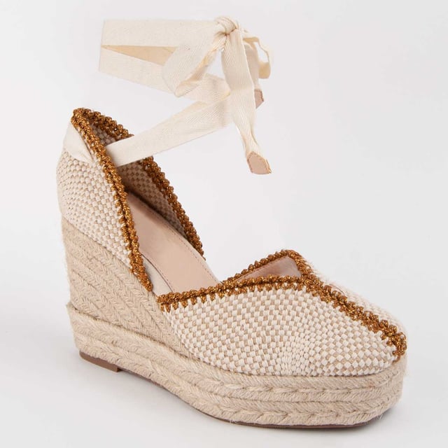Wedge espadrille for women. 100% natural leather insole. Comfortable fit. Manufactured by other brands for our brand. Approximate measurements: 8 cm wedge and 2 cm platform