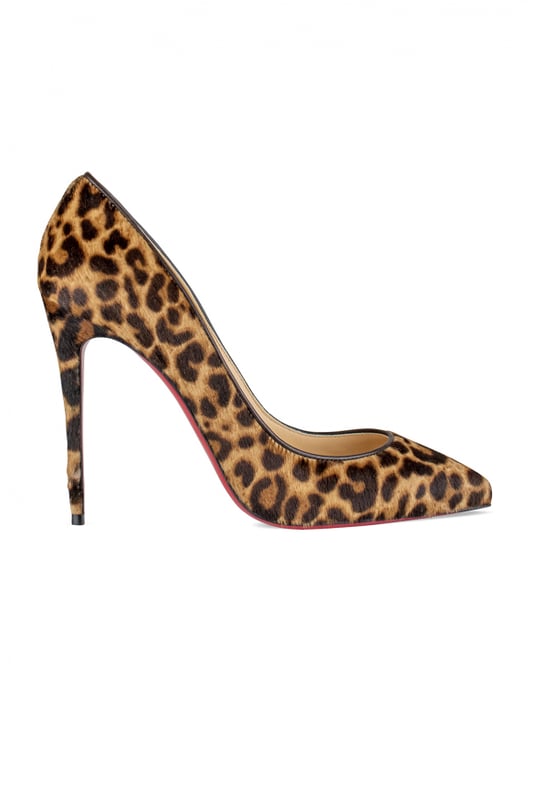 Zapatos de tacón Christian Louboutin Kate 100.De potro con estampado de leopardo.Puntera en punta.Tacón de aguja de 10 cm.Suela roja.Made in Italy.