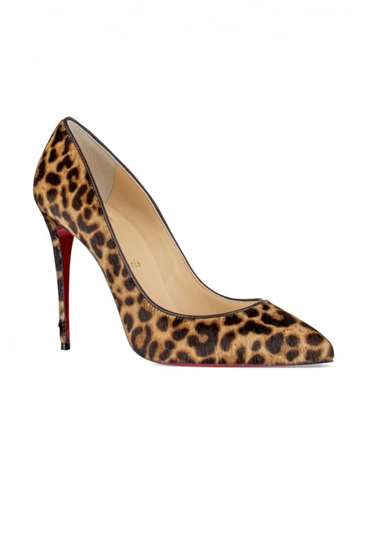 Zapatos de tacón Christian Louboutin Kate 100.De potro con estampado de leopardo.Puntera en punta.Tacón de aguja de 10 cm.Suela roja.Made in Italy.