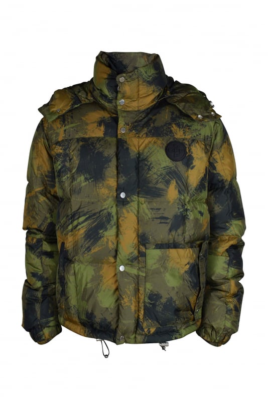 Camouflage Off White Daunenjacke GrÃ¼n $1400 BNWT Junya Watanabe