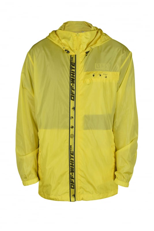 Cazadora amarilla de Off-White.Cremallera frontal con logotipo amarillo y negro.Impresión del logotipo en la parte delantera.Capucha clásica.Bolsillo en el pecho con cremallera.Puños elásticos.Dobladillo con cordón.